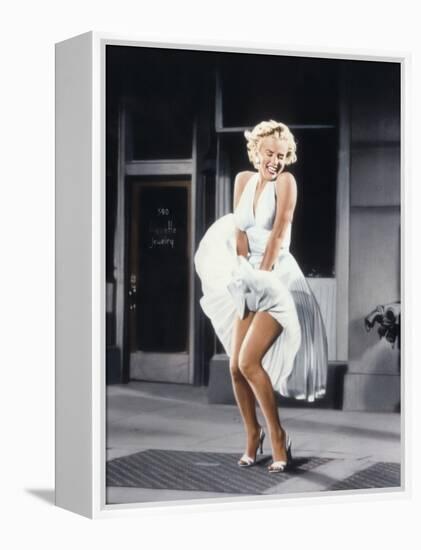 Marilyn Monroe in 'The Seven Year Itch', 1955-null-Framed Stretched Canvas