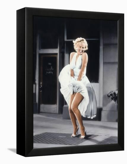 Marilyn Monroe in 'The Seven Year Itch', 1955-null-Framed Stretched Canvas