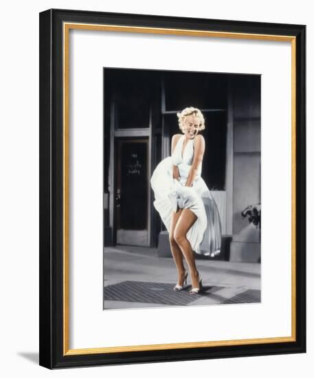 Marilyn Monroe in 'The Seven Year Itch', 1955-null-Framed Photo