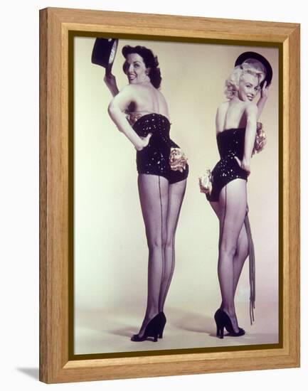 Marilyn Monroe, Jane Russell "Gentlemen Prefer Blondes" 1953, Directed by Howard Hawks-null-Framed Premier Image Canvas