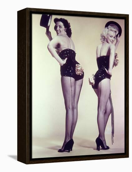 Marilyn Monroe, Jane Russell "Gentlemen Prefer Blondes" 1953, Directed by Howard Hawks-null-Framed Premier Image Canvas