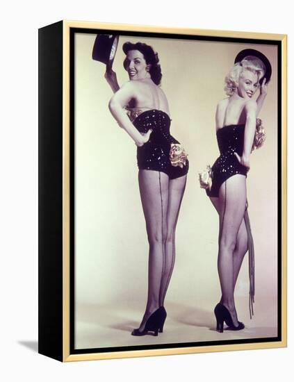 Marilyn Monroe, Jane Russell "Gentlemen Prefer Blondes" 1953, Directed by Howard Hawks-null-Framed Premier Image Canvas