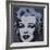 Marilyn Monroe (Marilyn), 1967 (black)-Andy Warhol-Framed Art Print