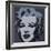 Marilyn Monroe (Marilyn), 1967 (black)-Andy Warhol-Framed Art Print