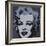 Marilyn Monroe (Marilyn), 1967 (black)-Andy Warhol-Framed Art Print