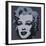 Marilyn Monroe (Marilyn), 1967 (black)-Andy Warhol-Framed Art Print