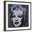 Marilyn Monroe (Marilyn), 1967 (black)-Andy Warhol-Framed Art Print