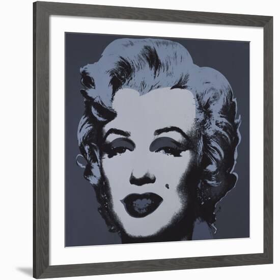 Marilyn Monroe (Marilyn), 1967 (black)-Andy Warhol-Framed Art Print