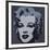 Marilyn Monroe (Marilyn), 1967 (black)-Andy Warhol-Framed Art Print