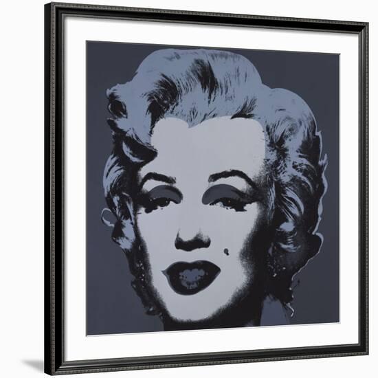 Marilyn Monroe (Marilyn), 1967 (black)-Andy Warhol-Framed Art Print