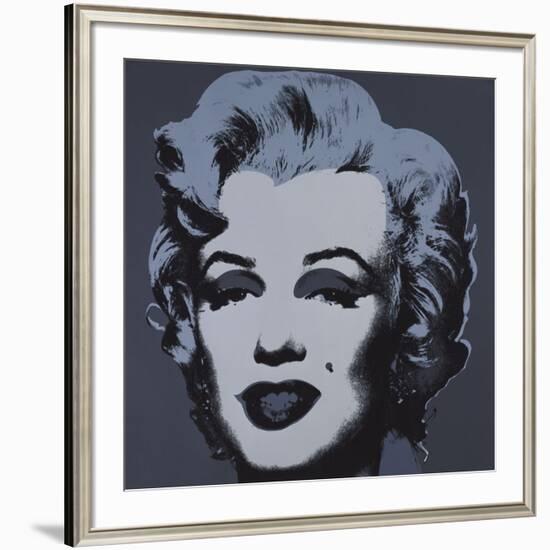 Marilyn Monroe (Marilyn), 1967 (black)-Andy Warhol-Framed Art Print