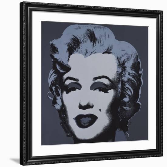 Marilyn Monroe (Marilyn), 1967 (black)-Andy Warhol-Framed Art Print