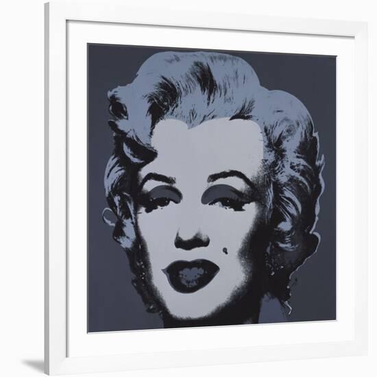 Marilyn Monroe (Marilyn), 1967 (black)-Andy Warhol-Framed Art Print