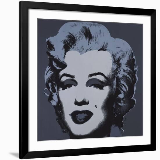 Marilyn Monroe (Marilyn), 1967 (black)-Andy Warhol-Framed Art Print