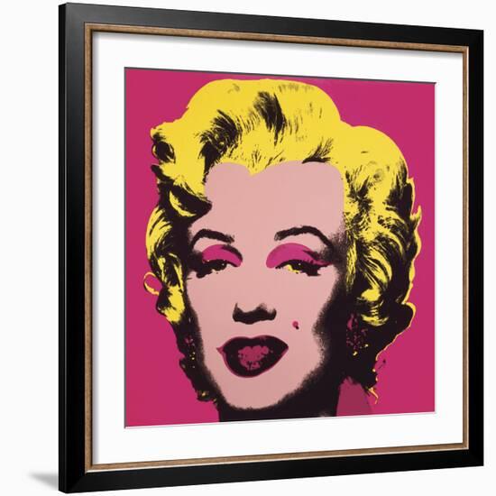 Marilyn Monroe (Marilyn), 1967 (hot pink)-Andy Warhol-Framed Art Print