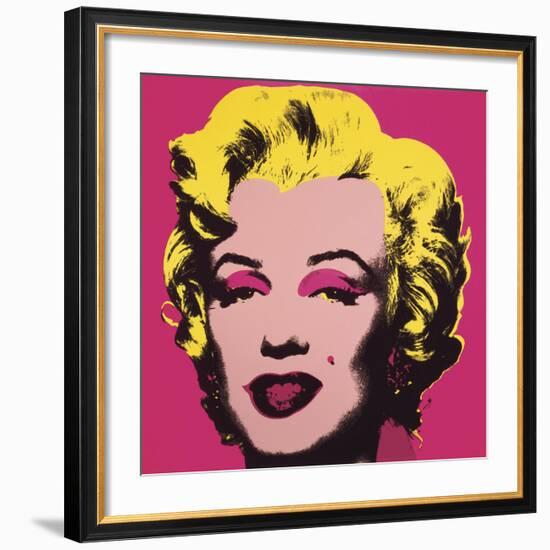 Marilyn Monroe (Marilyn), 1967 (hot pink)-Andy Warhol-Framed Art Print