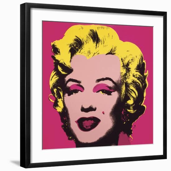 Marilyn Monroe (Marilyn), 1967 (hot pink)-Andy Warhol-Framed Art Print