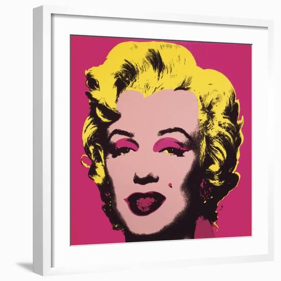 Marilyn Monroe (Marilyn), 1967 (hot pink)-Andy Warhol-Framed Art Print