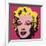 Marilyn Monroe (Marilyn), 1967 (hot pink)-Andy Warhol-Framed Art Print