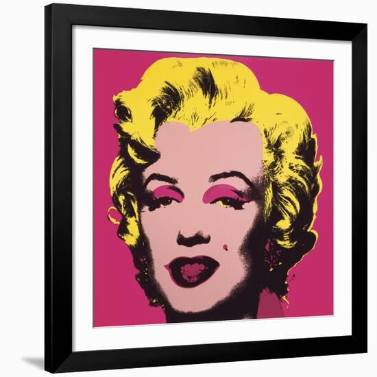 Marilyn Monroe (Marilyn), 1967 (hot pink)-Andy Warhol-Framed Art Print