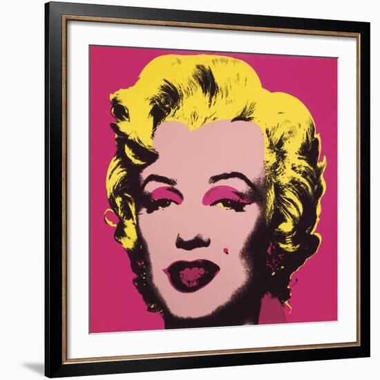 Marilyn Monroe (Marilyn), 1967 (hot pink)-Andy Warhol-Framed Art Print