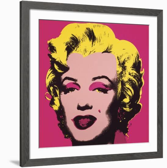 Marilyn Monroe (Marilyn), 1967 (hot pink)-Andy Warhol-Framed Art Print