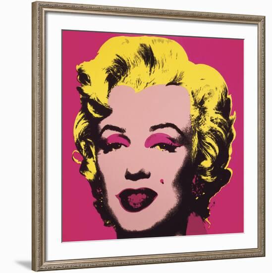 Marilyn Monroe (Marilyn), 1967 (hot pink)-Andy Warhol-Framed Art Print