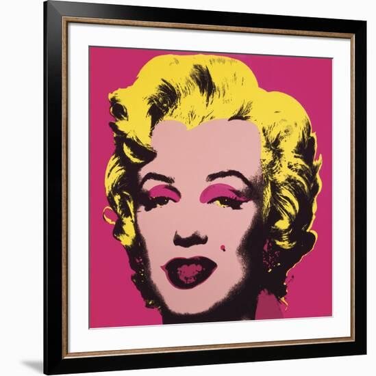 Marilyn Monroe (Marilyn), 1967 (hot pink)-Andy Warhol-Framed Art Print