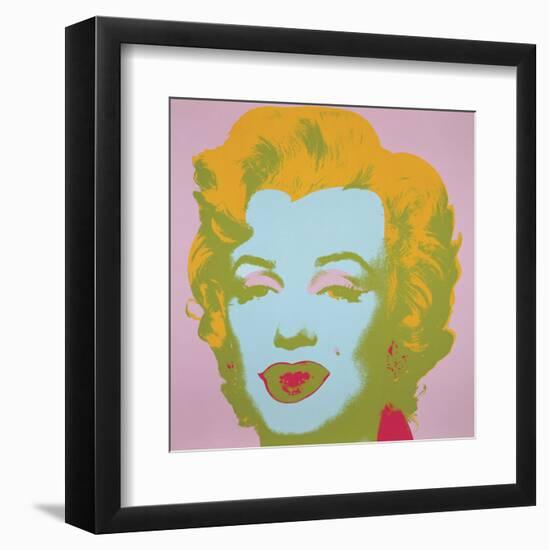 Marilyn Monroe (Marilyn), 1967 (pale pink)-Andy Warhol-Framed Art Print