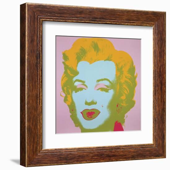 Marilyn Monroe (Marilyn), 1967 (pale pink)-Andy Warhol-Framed Art Print