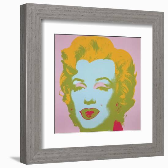 Marilyn Monroe (Marilyn), 1967 (pale pink)-Andy Warhol-Framed Art Print