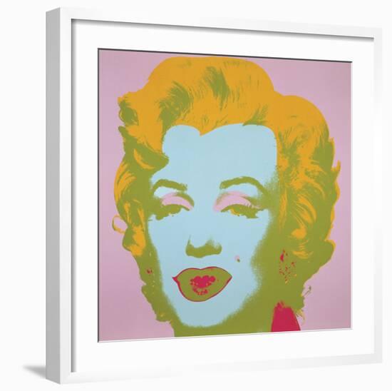 Marilyn Monroe (Marilyn), 1967 (pale pink)-Andy Warhol-Framed Art Print