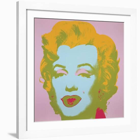 Marilyn Monroe (Marilyn), 1967 (pale pink)-Andy Warhol-Framed Art Print