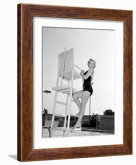 Marilyn Monroe. "Monkey Business" [1952], Directed by Howard Hawks.-null-Framed Photographic Print