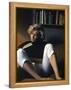 Marilyn Monroe Reading at Home-Alfred Eisenstaedt-Framed Premier Image Canvas