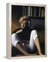 Marilyn Monroe Reading at Home-Alfred Eisenstaedt-Framed Premier Image Canvas