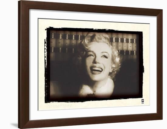 Marilyn Monroe Retrospective II-British Pathe-Framed Art Print