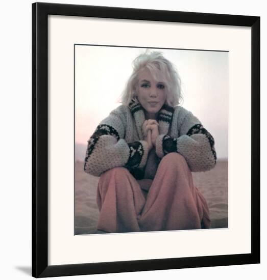 Marilyn Monroe- The Warm Up-George Barris-Framed Art Print