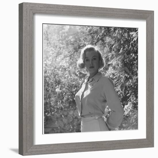 Marilyn Monroe-Ed Clark-Framed Premium Photographic Print