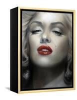 Marilyn: Red Lips-Shen-Framed Stretched Canvas