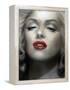 Marilyn: Red Lips-Shen-Framed Stretched Canvas
