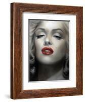 Marilyn: Red Lips-Shen-Framed Art Print