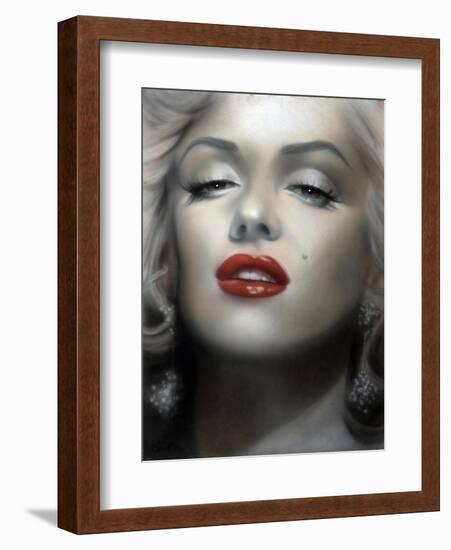 Marilyn: Red Lips-Shen-Framed Art Print