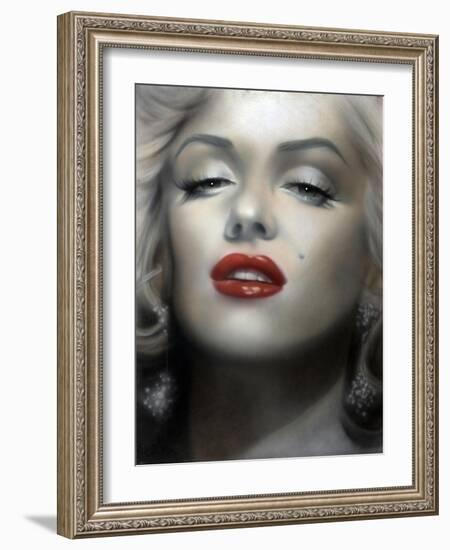 Marilyn: Red Lips-Shen-Framed Art Print
