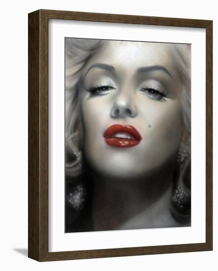 Marilyn: Red Lips-Shen-Framed Art Print