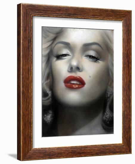 Marilyn: Red Lips-Shen-Framed Art Print