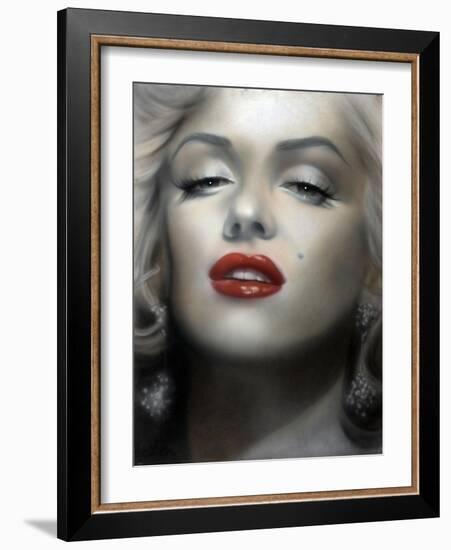 Marilyn: Red Lips-Shen-Framed Art Print