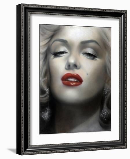 Marilyn: Red Lips-Shen-Framed Art Print