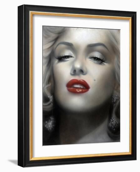 Marilyn: Red Lips-Shen-Framed Art Print