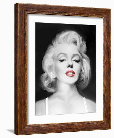 Marilyn's Gaze-Jerry Michaels-Framed Art Print